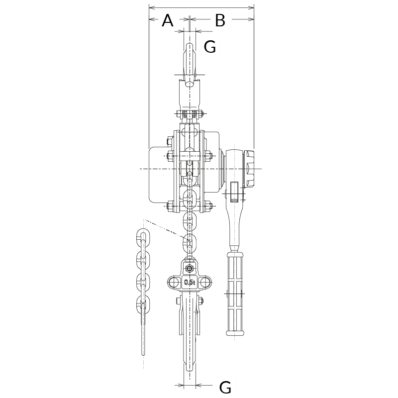 PALAN ÉLECTRIQUE À CHAÎNE - Corderie Dor