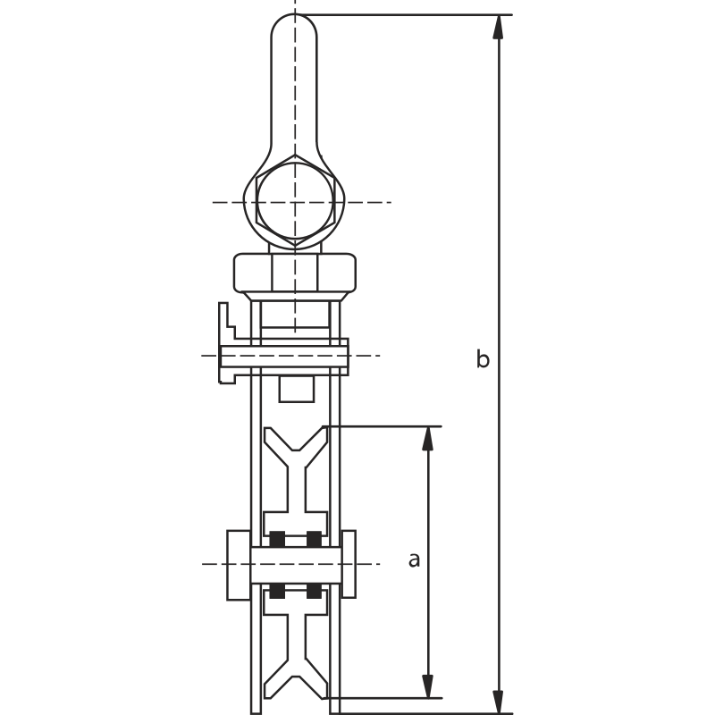 Poulie ouvrante suspente manille - Type VM-S - LRS levage - vente de  matériel de levage